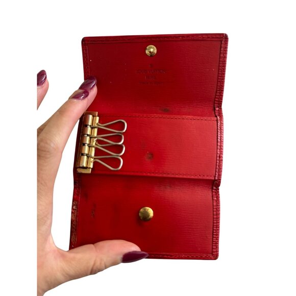 LOUIS VUITTON Red Epi Leather Keyholder Case - Picture 2 of 8